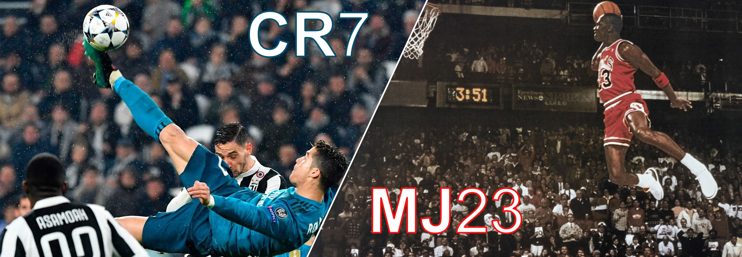 Michel Jordan e Cristiano Ronaldo